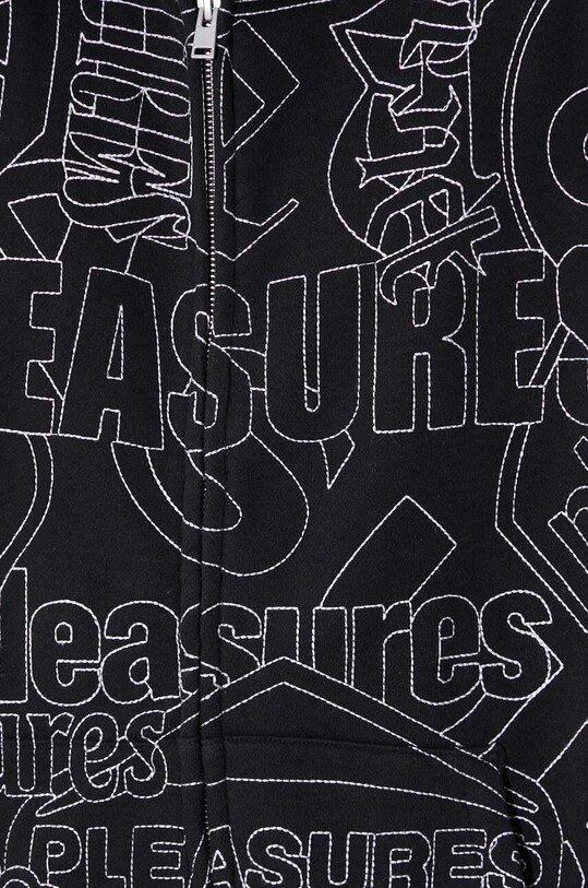 PLEASURES bluza Signal Zip Up Hoodie P24SP015.BLACK