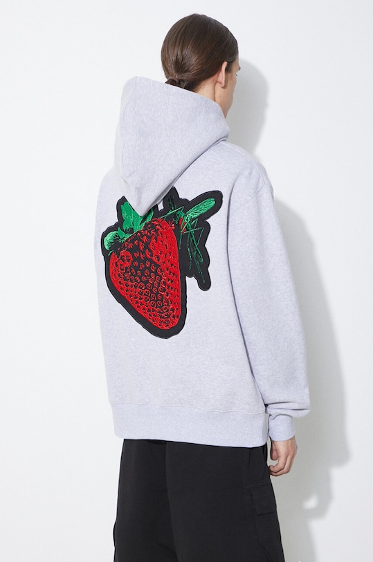 PLEASURES bluza Cafe Hoodie P24SP026.GREY szary SS24