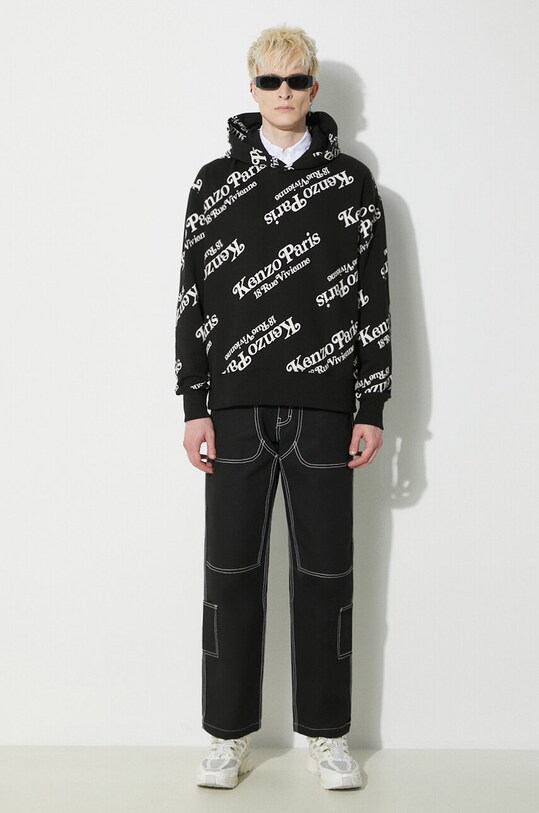 Βαμβακερή μπλούζα Kenzo by Verdy FE58SW0074MG.99J μαύρο SS24