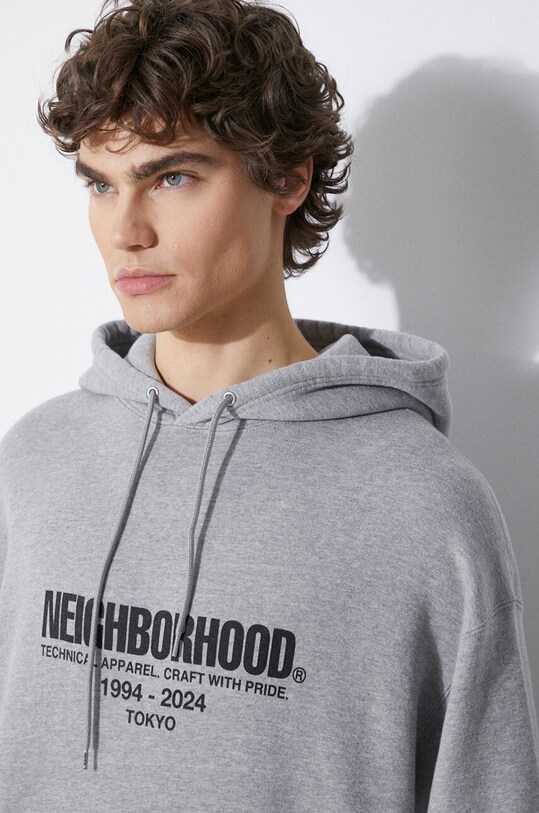 Памучен суичър NEIGHBORHOOD Classic 241FPNH.CSM04 сив