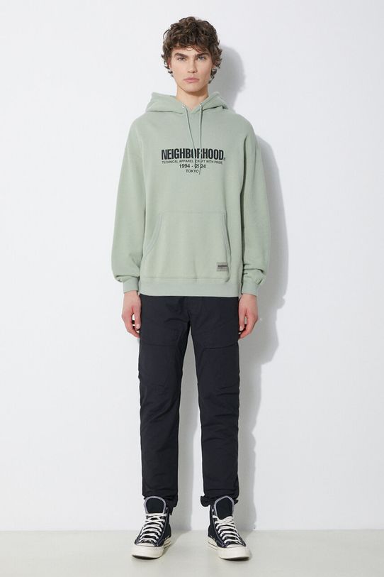 NEIGHBORHOOD cotton sweatshirt Classic 241FPNH.CSM04 green SS24