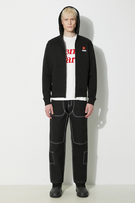 Kenzo cotton sweatshirt Boke Flower FD55SW4424MF.99J black SS24