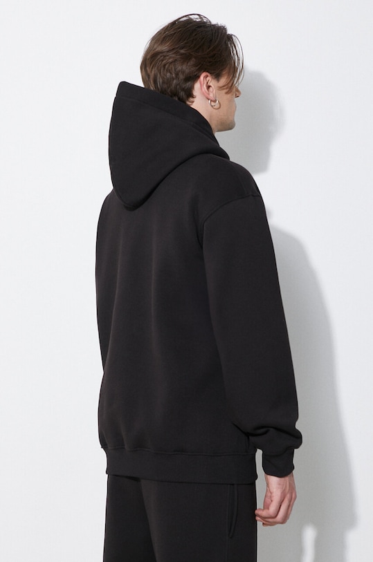 Odzież Neil Barrett bluza Easy Drop Shoulder Double Bolts Hoodie MY72212R.Y514.001N czarny