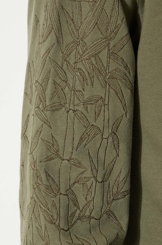 Maharishi hanorac de bumbac Dragon Bamboo Hooded Sweat 5075.OLIVE