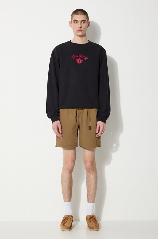 Bavlněná mikina Maharishi Dragon Anniversary Crew Sweat 1267.BLACK černá SS24