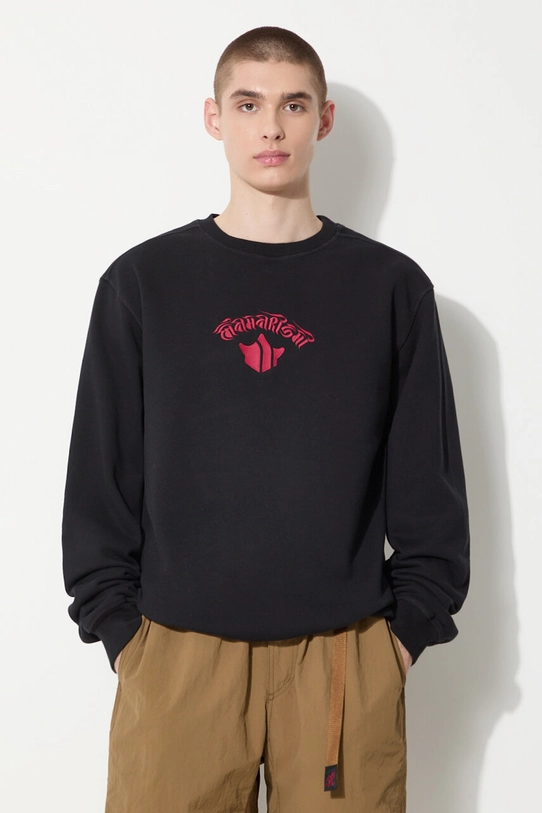 Одежда Хлопковая кофта Maharishi Dragon Anniversary Crew Sweat 1267.BLACK чёрный