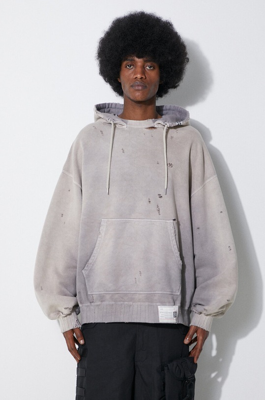 Maison MIHARA YASUHIRO cotton sweatshirt Sun Faded Hoodie cotton beige A12HD541