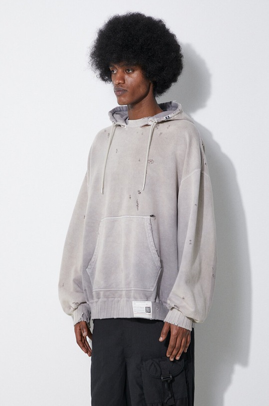 Maison MIHARA YASUHIRO cotton sweatshirt Sun Faded Hoodie beige A12HD541