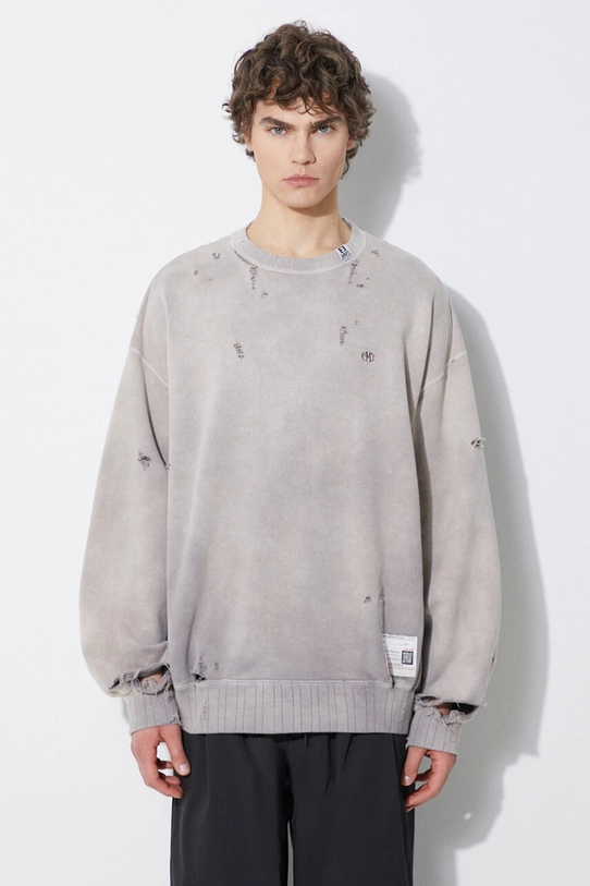 Maison MIHARA YASUHIRO cotton sweatshirt Sun Faded cotton beige A12PO542