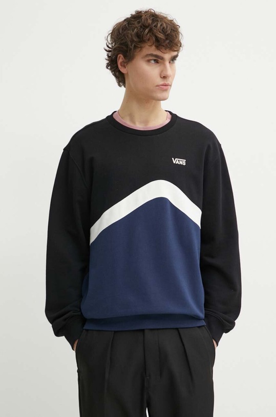 Vans felpa in cotone sovrastampa blu VN0007FWLKV1