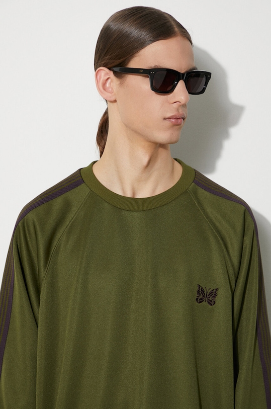 Кофта Needles Track Crew Neck Shirt OT227 зелений