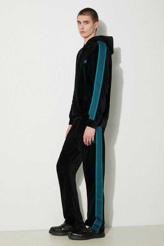 Mikina Needles Track Hoody OT234 černá SS24