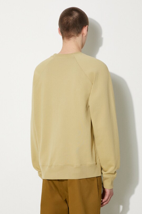 Odjeća Pamučna dukserica Maison Kitsuné Bold Fox Head Patch Oversize Sweatshirt MM00304KM0001 bež