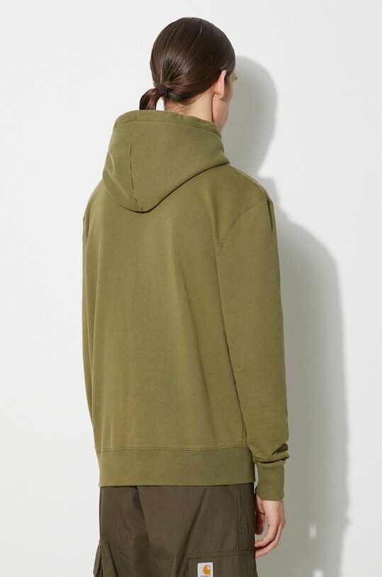Abbigliamento Maison Kitsuné felpa in cotone Chillax Patch Regular Hoodie LM00706KM0001 verde