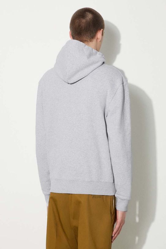 Clothing Maison Kitsuné cotton sweatshirt Fox Head Patch Regular Hoodie LM00702KM0001 blue