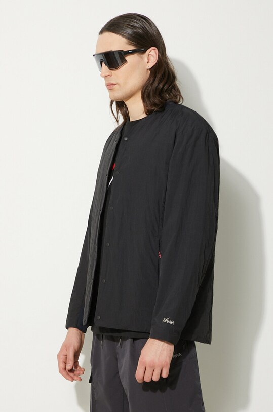 Пуховая куртка Nanga No Collar Soft Down Cardigan чёрный ND2411.1A100.A