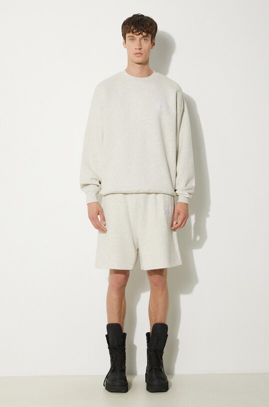 Awake NY hanorac de bumbac Awake Crewneck SP24.CN002 gri SS24