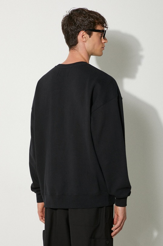 Ruházat Awake NY pamut melegítőfelső Awake Crewneck SP24.CN002 fekete