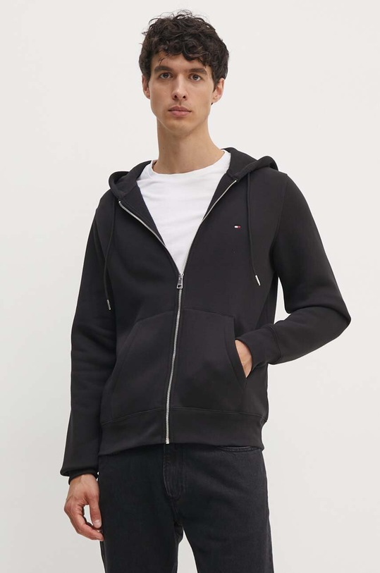 Кофта Tommy Hilfiger з капюшоном чорний MW0MW34380