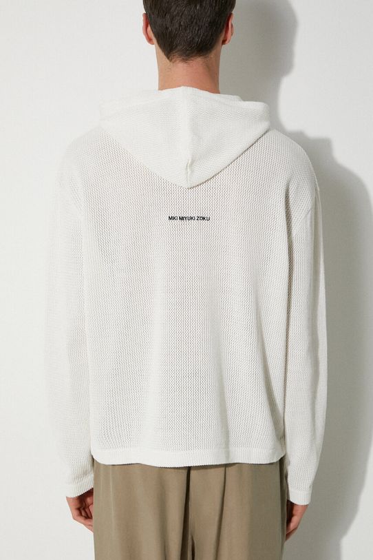 MKI MIYUKI ZOKU bluza bawełniana Loose Gauge Hoody bawełna biały LOOSE.GAUGE.HOODY