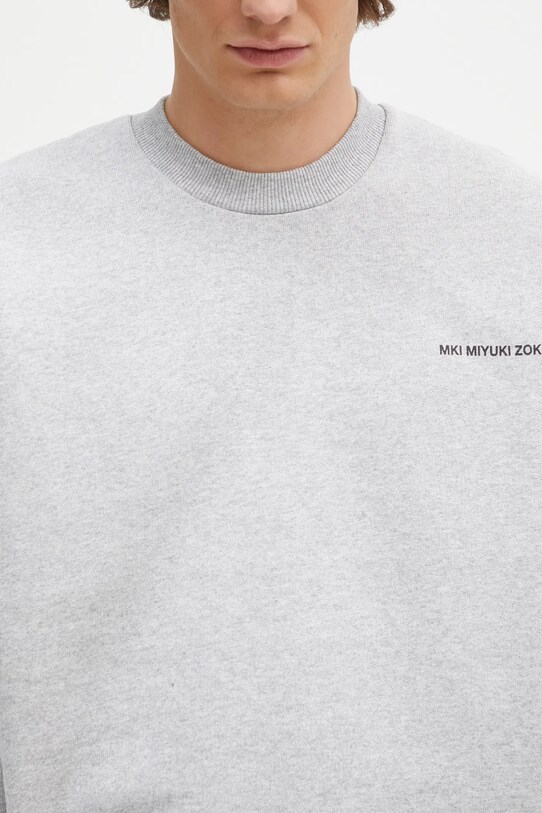 Mikina MKI MIYUKI ZOKU Uniform Crewneck Sweat šedá UNIFORM.CREWNECK.SWEAT