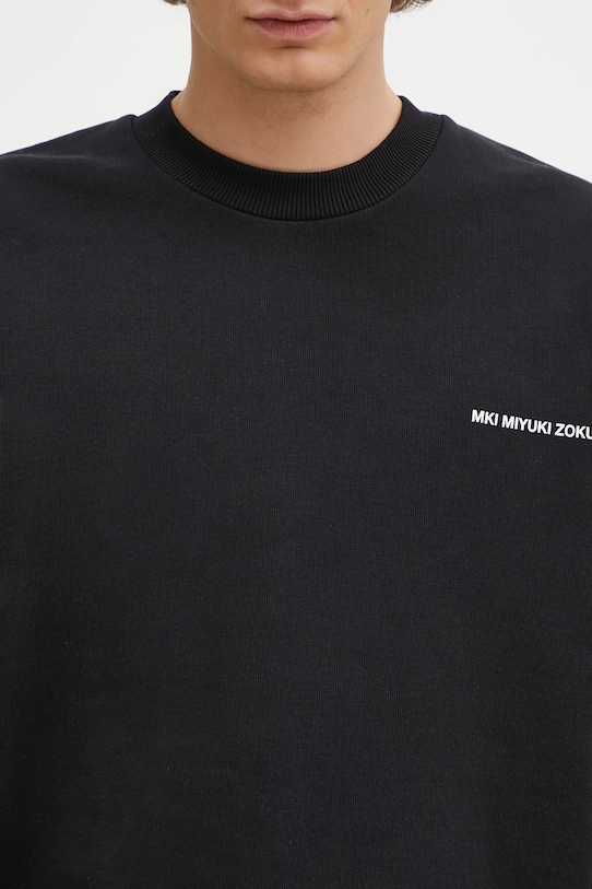 MKI MIYUKI ZOKU bluza Uniform Crewneck Sweat czarny UNIFORM.CREWNECK.SWEAT