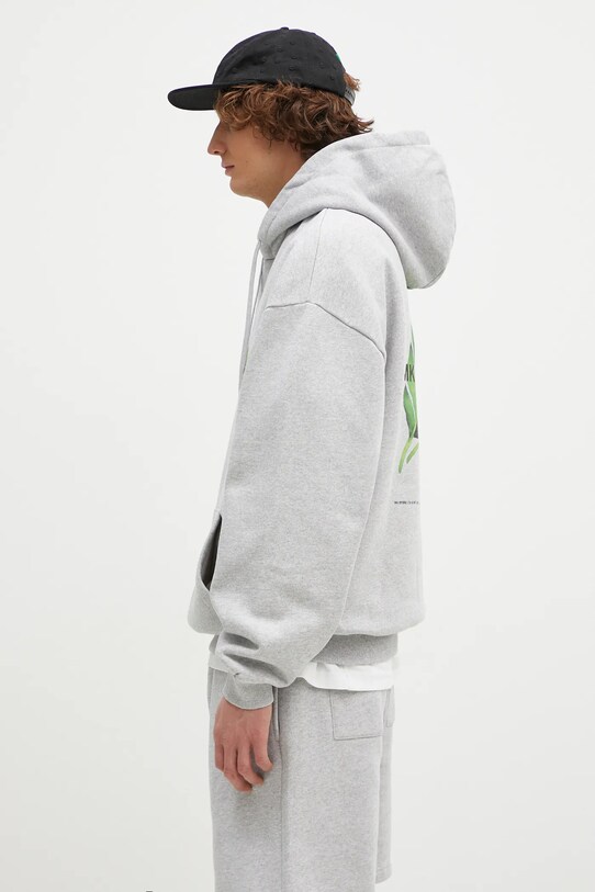 Mikina MKI MIYUKI ZOKU Leaf Hoody LEAF.HOODY sivá SS24