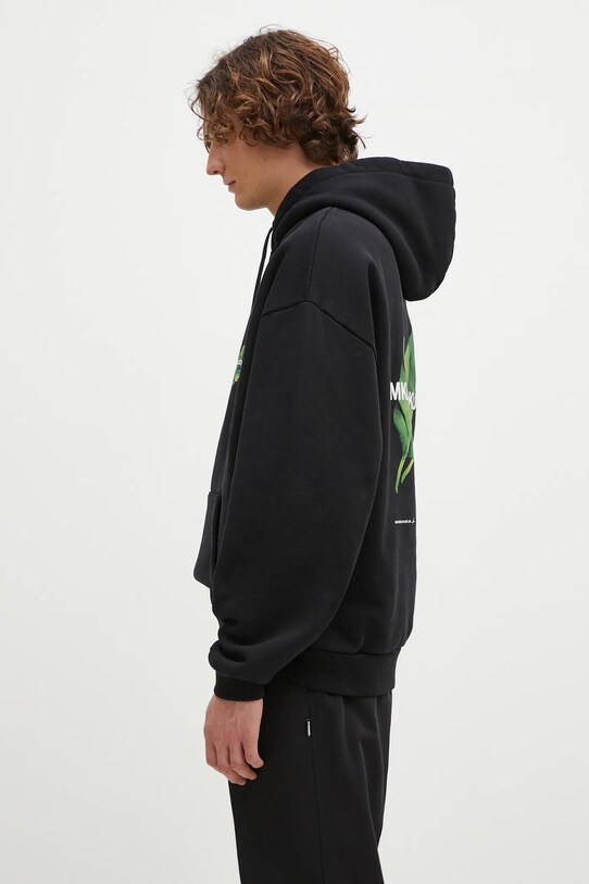 MKI MIYUKI ZOKU sweatshirt Leaf Hoody LEAF.HOODY black SS24