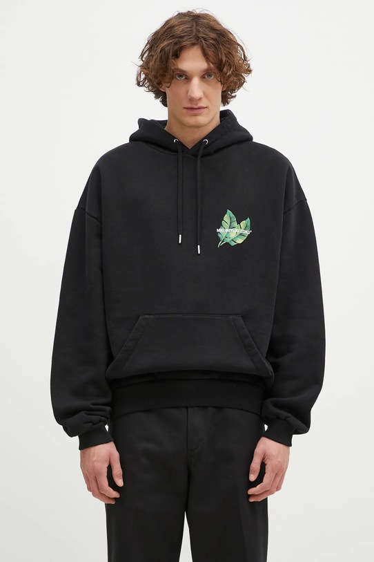Odjeća Dukserica MKI MIYUKI ZOKU Leaf Hoody LEAF.HOODY crna