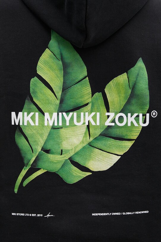 MKI MIYUKI ZOKU sweatshirt Leaf Hoody LEAF.HOODY black