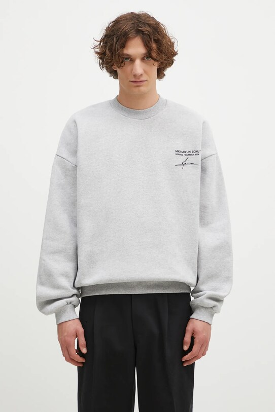 Abbigliamento MKI MIYUKI ZOKU felpa Resort Crewneck Sweat RESORT.CREWNECK.SWEAT grigio