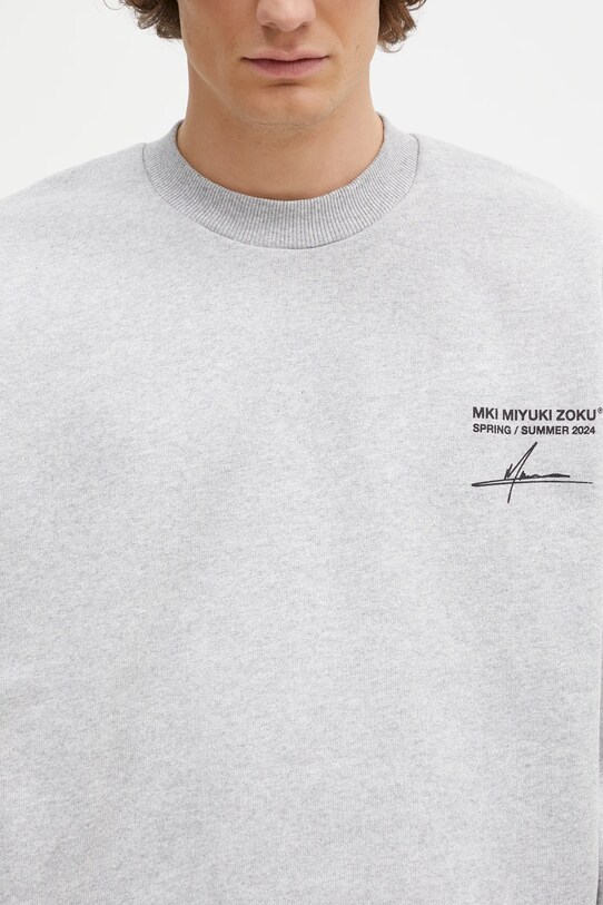 MKI MIYUKI ZOKU felpa Resort Crewneck Sweat grigio RESORT.CREWNECK.SWEAT