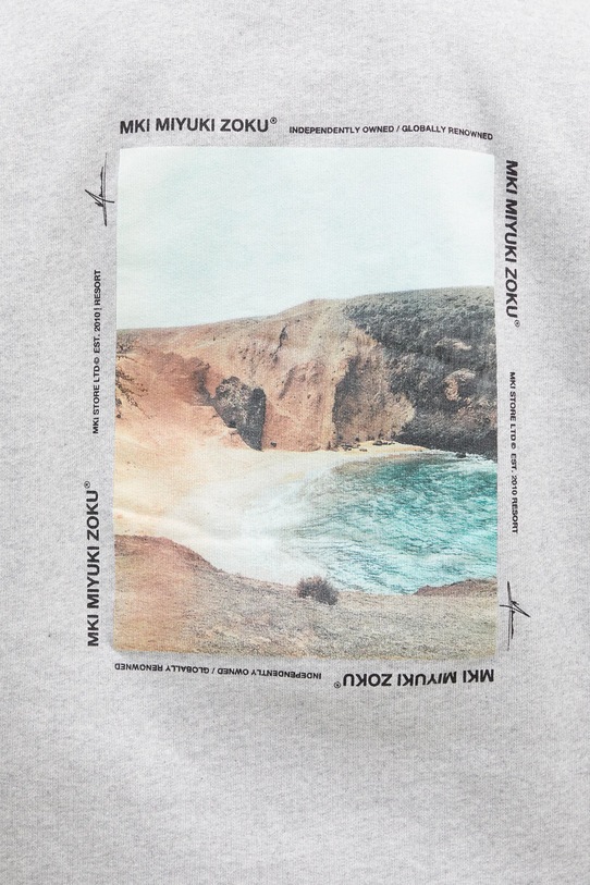 MKI MIYUKI ZOKU sweatshirt Resort Crewneck Sweat RESORT.CREWNECK.SWEAT gray