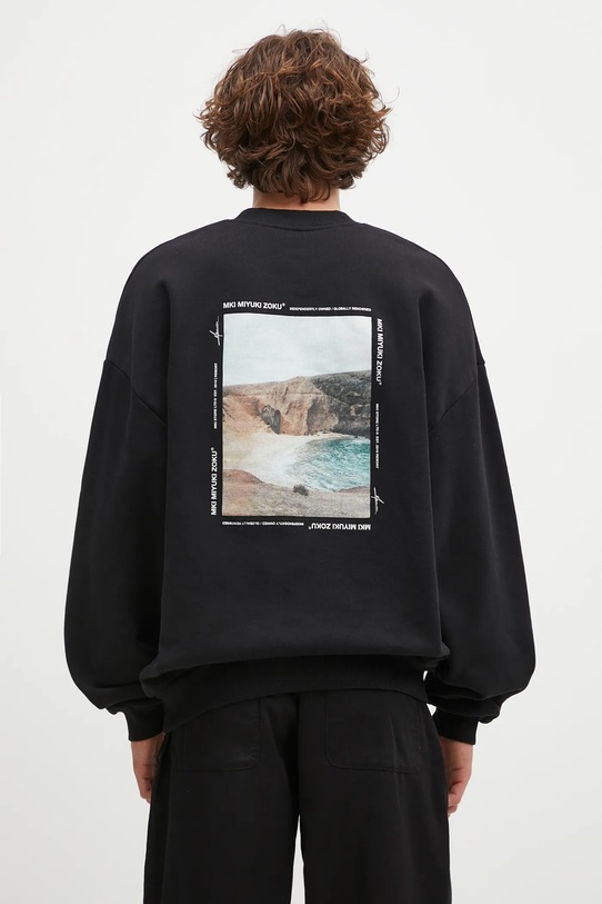 MKI MIYUKI ZOKU bluza Resort Crewneck Sweat pozostałe czarny RESORT.CREWNECK.SWEAT