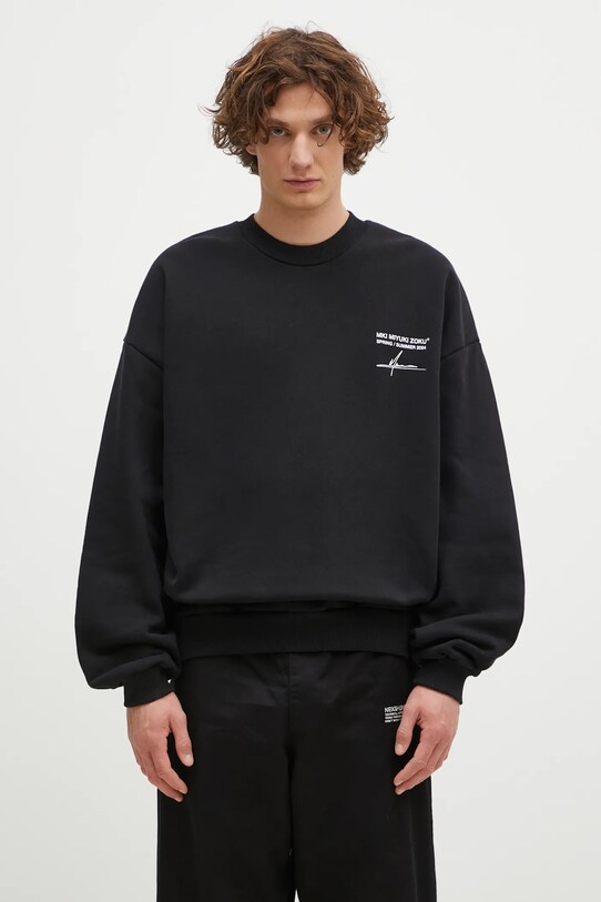 Одяг Кофта MKI MIYUKI ZOKU Resort Crewneck Sweat RESORT.CREWNECK.SWEAT чорний
