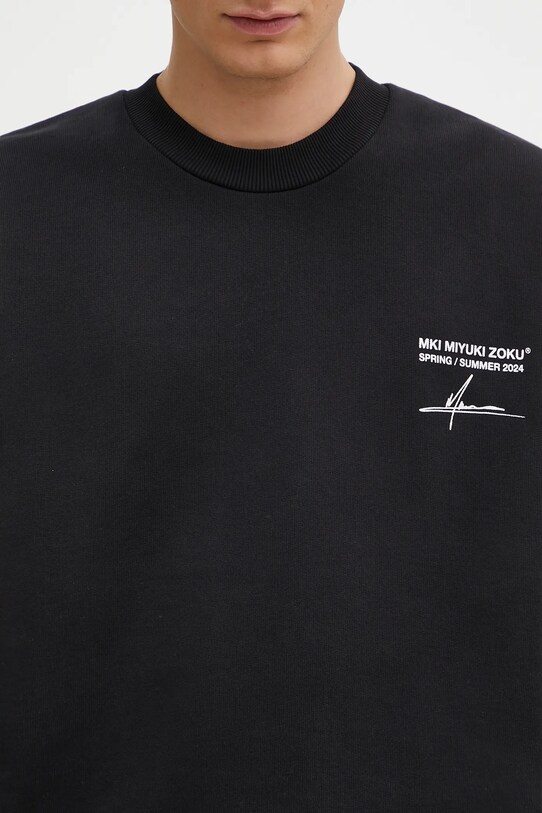 Кофта MKI MIYUKI ZOKU Resort Crewneck Sweat чорний RESORT.CREWNECK.SWEAT