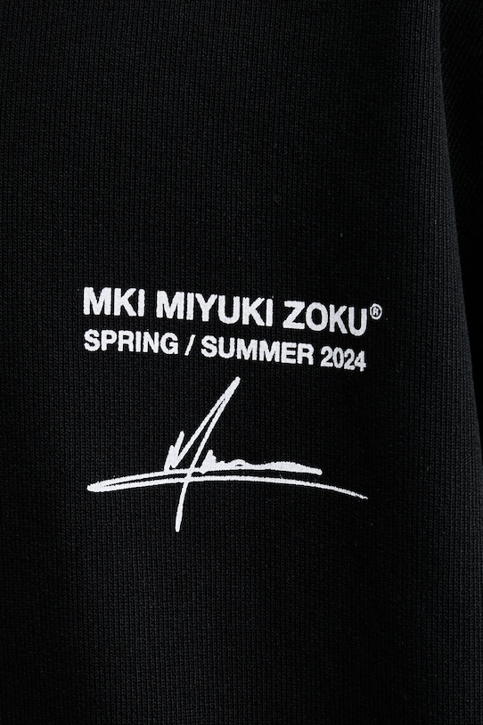 Pulover MKI MIYUKI ZOKU Resort Crewneck Sweat RESORT.CREWNECK.SWEAT črna