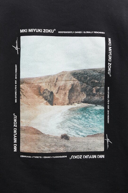 Кофта MKI MIYUKI ZOKU Resort Crewneck Sweat RESORT.CREWNECK.SWEAT чорний