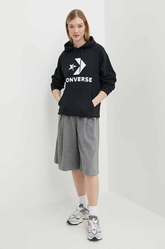 Dukserica Converse 10026897.A01 crna SS24