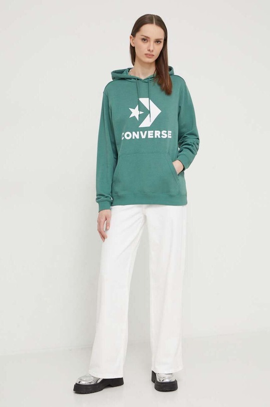 Odzież Converse bluza 10026897.A02 zielony