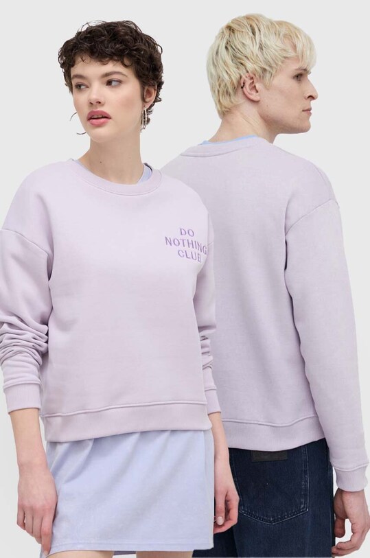 On Vacation bluza Do Nothing Club aplikacja fioletowy OVC.LDS10