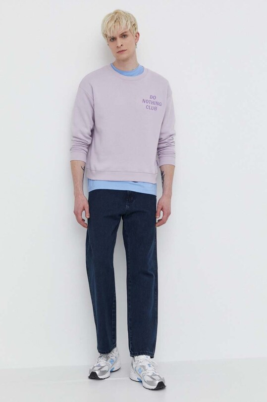 On Vacation bluza Do Nothing Club OVC.LDS10 fioletowy SS24