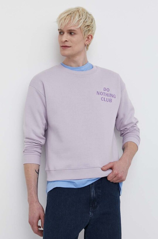 On Vacation bluza Do Nothing Club fioletowy OVC.LDS10