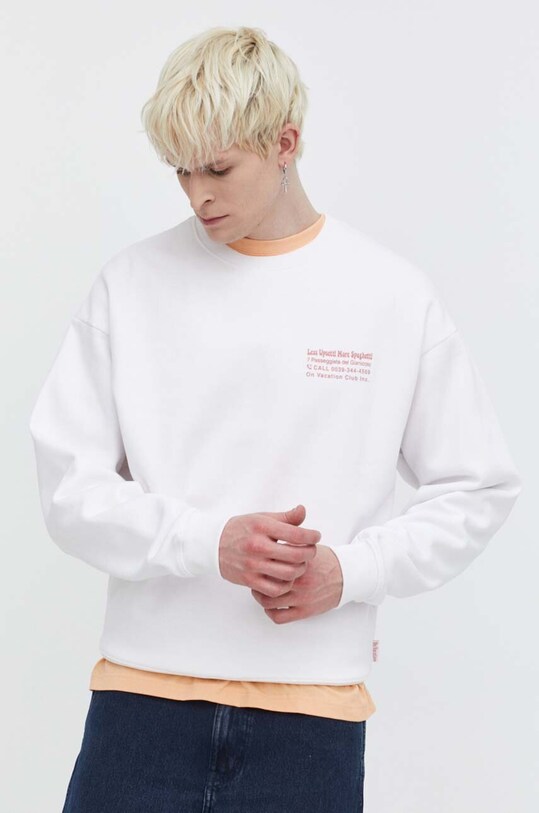 On Vacation bluza Less Upsetti alb OVC.S31