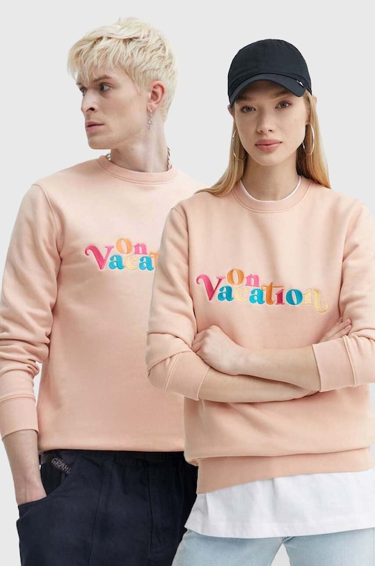On Vacation bluza Enjoy aplikacja pomarańczowy OVC.LDS11