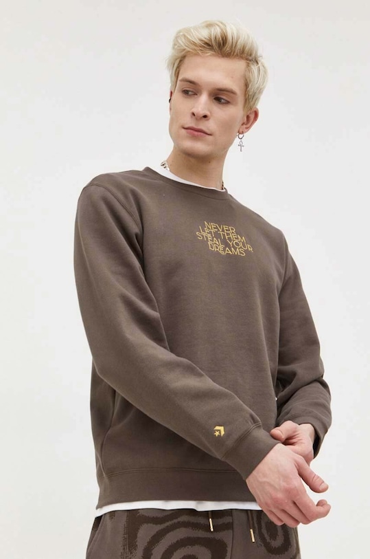 Converse hanorac de bumbac Converse x Wonka 10026543.A01 maro SS24