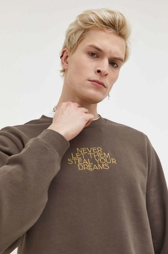 Converse hanorac de bumbac Converse x Wonka 10026543.A01 maro