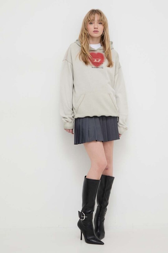 Diesel bluza bawełniana A12835.0IMAK zielony SS24