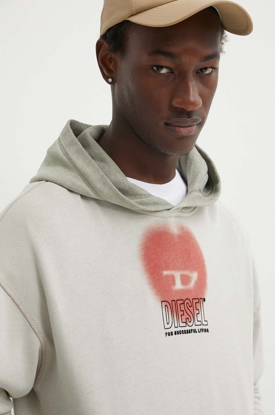 Хлопковая кофта Diesel зелёный A13396.0IMAK