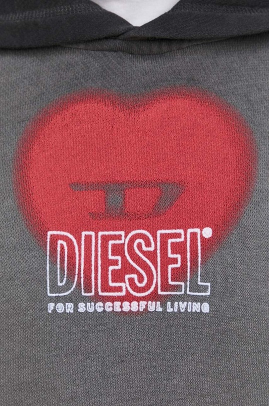 Бавовняна кофта Diesel сірий A13396.0IMAK